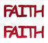 Custom-Buzz Word - FAITH Red