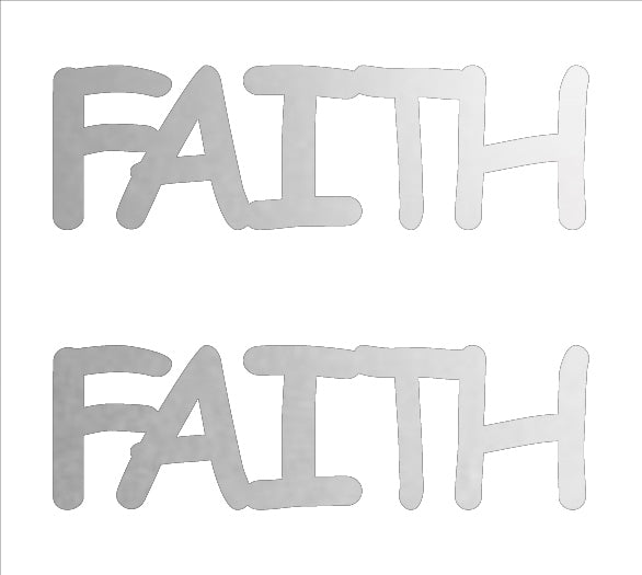 Custom-Buzz Word - FAITH Silver