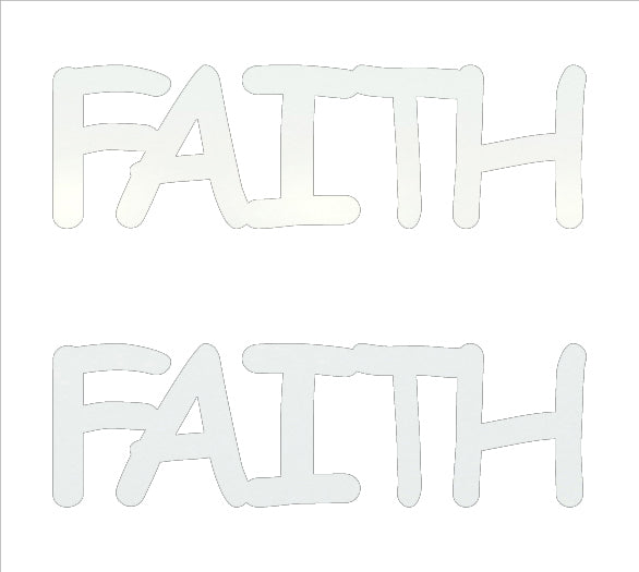 Custom-Buzz Word - FAITH White