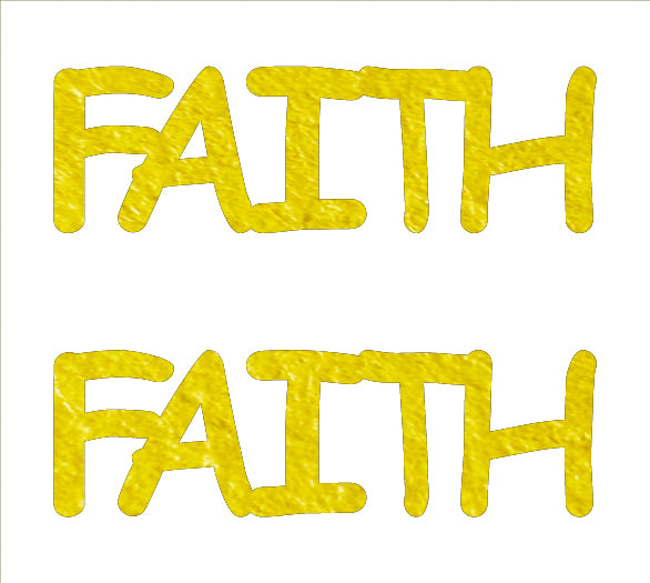 Custom-Buzz Word - FAITH Yellow Paper