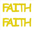 Custom-Buzz Word - FAITH Yellow Paper