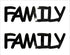 Custom-Buzz Word - FAMILY Black