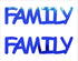 Custom-Buzz Word - FAMILY Blue Royal