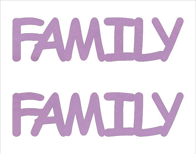 Custom-Buzz Word - FAMILY Pink