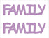 Custom-Buzz Word - FAMILY Pink