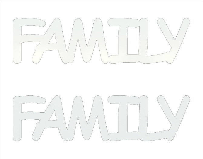 Custom-Buzz Word - FAMILY White