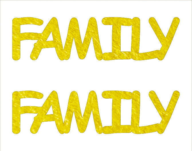 Custom-Buzz Word - FAMILY Yellow Paper