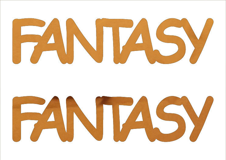 Custom-Buzz Word - FANTASY Orange