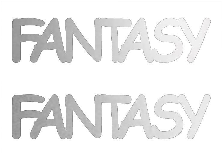 Custom-Buzz Word - FANTASY Silver