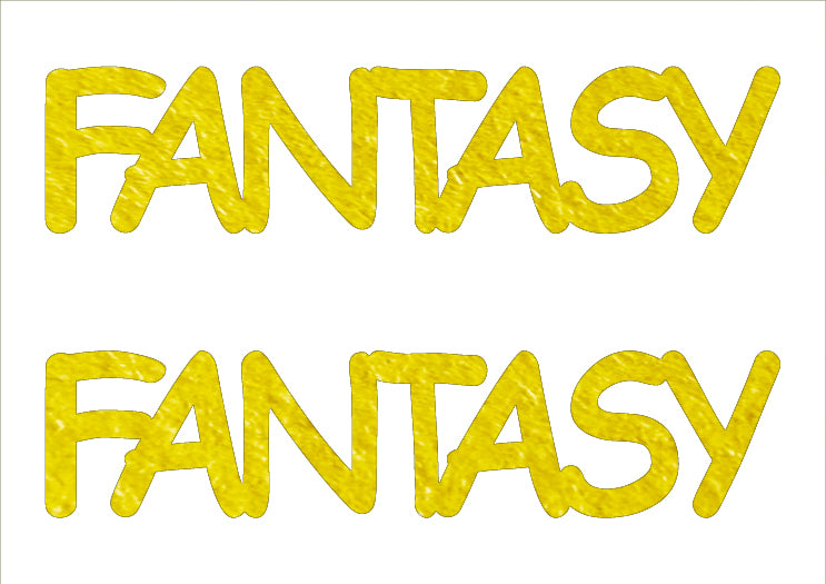 Custom-Buzz Word - FANTASY Yellow Paper