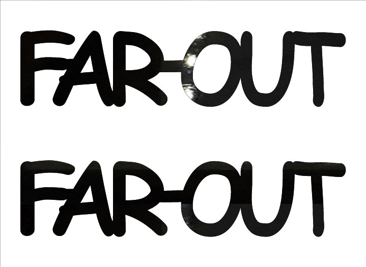 Custom-Buzz Word - FAR OUT Black