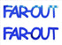 Custom-Buzz Word - FAR OUT Blue Royal