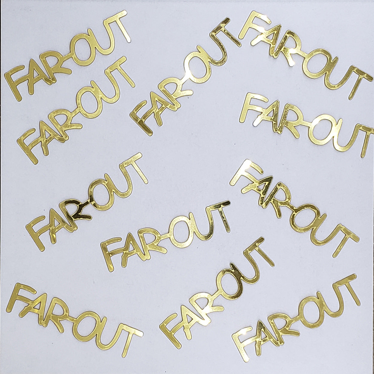 Custom-Buzz Word - FAR OUT Gold