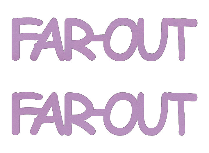 Custom-Buzz Word - FAR OUT Pink