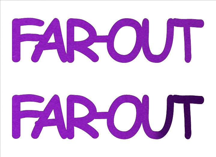 Custom-Buzz Word - FAR OUT Purple