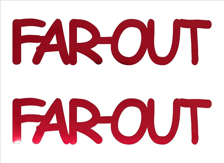 Custom-Buzz Word - FAR OUT Red