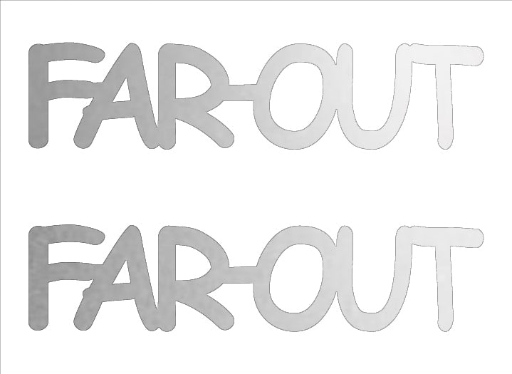 Custom-Buzz Word - FAR OUT Silver