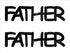 Custom-Buzz Word - FATHER Black