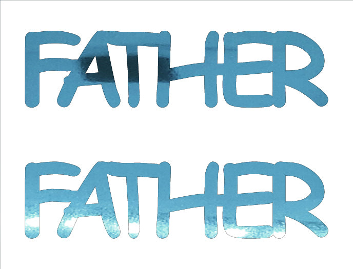 Custom-Buzz Word - FATHER Blue Sky