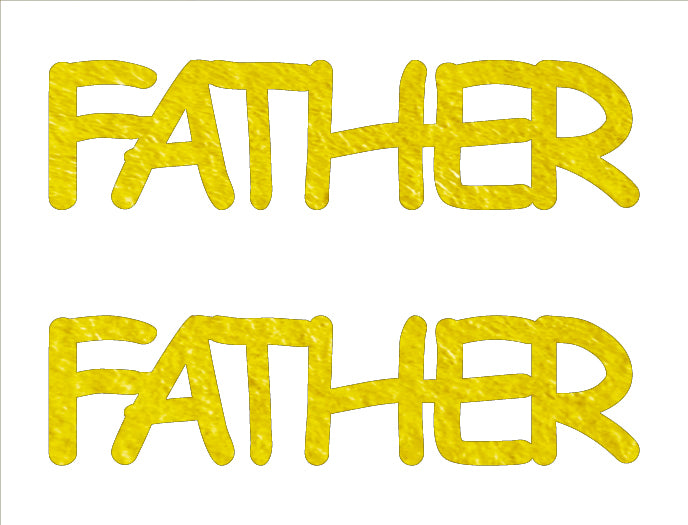 Custom-Buzz Word - FATHER Yellow Paper