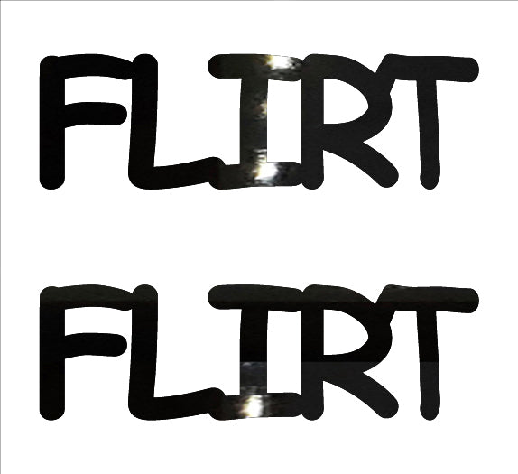 Custom-Buzz Word - FLIRT Black