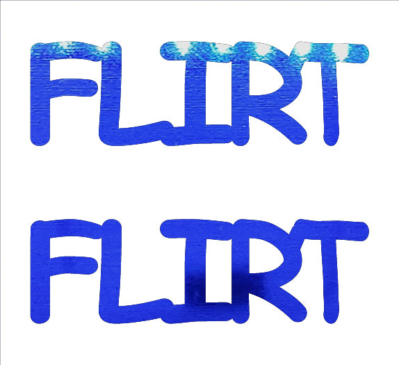 Custom-Buzz Word - FLIRT Blue Royal