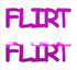 Custom-Buzz Word - FLIRT Fuchsia