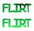 Custom-Buzz Word - FLIRT Green