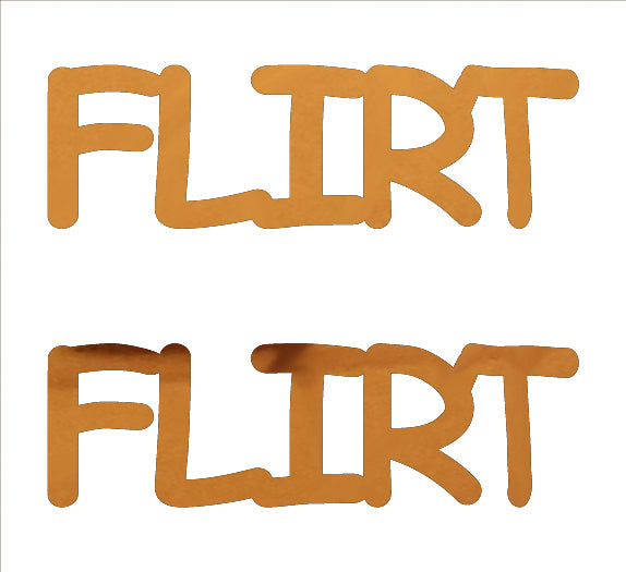 Custom-Buzz Word - FLIRT Orange