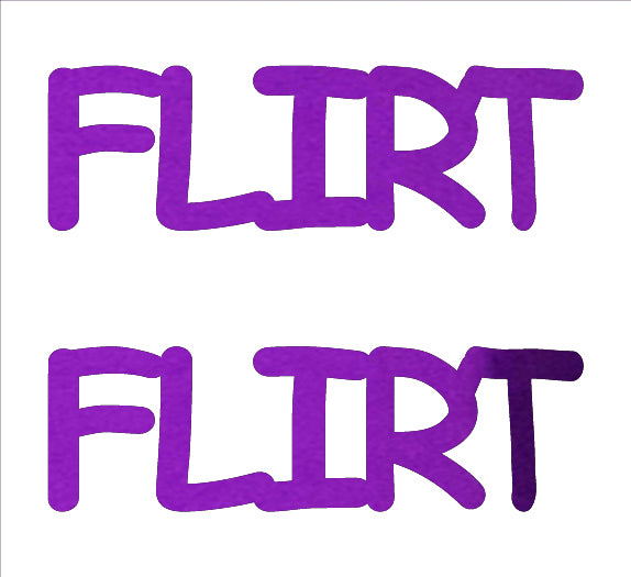 Custom-Buzz Word - FLIRT Purple