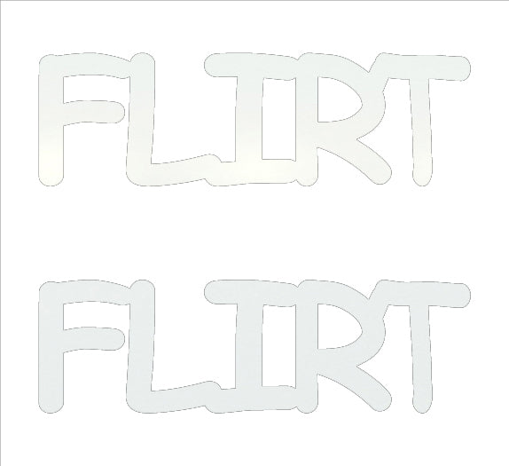 Custom-Buzz Word - FLIRT White