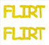 Custom-Buzz Word - FLIRT Yellow Paper