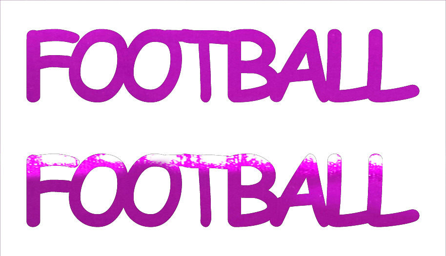 Custom-Buzz Word - FOOTBALL Fuchsia