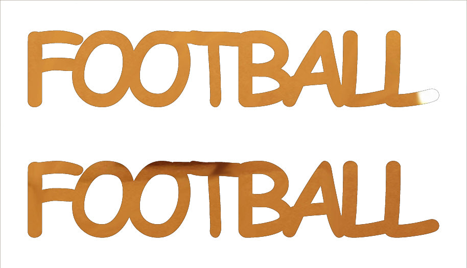 Custom-Buzz Word - FOOTBALL Orange