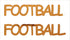 Custom-Buzz Word - FOOTBALL Orange