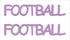 Custom-Buzz Word - FOOTBALL Pink