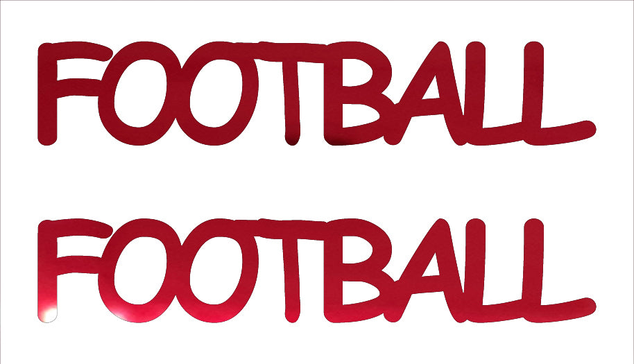 Custom-Buzz Word - FOOTBALL Red