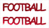 Custom-Buzz Word - FOOTBALL Red