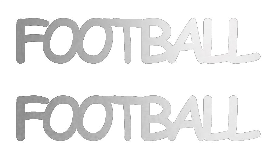 Custom-Buzz Word - FOOTBALL Silver