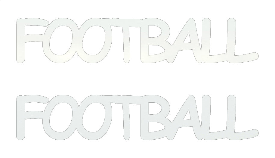 Custom-Buzz Word - FOOTBALL White