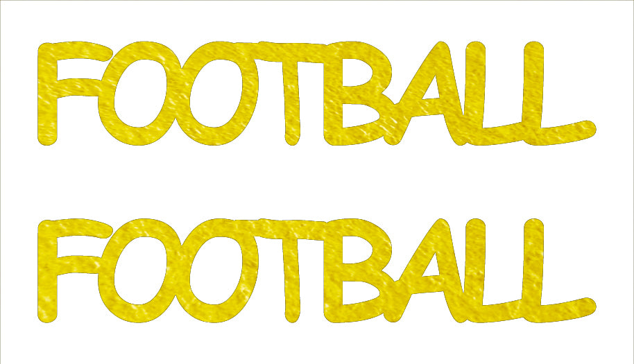 Custom-Buzz Word - FOOTBALL Yellow Paper