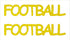 Custom-Buzz Word - FOOTBALL Yellow Paper