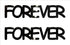 Custom-Buzz Word - FOREVER Black