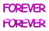 Custom-Buzz Word - FOREVER Fuchsia