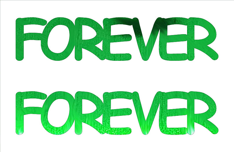 Custom-Buzz Word - FOREVER Green