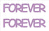 Custom-Buzz Word - FOREVER Pink