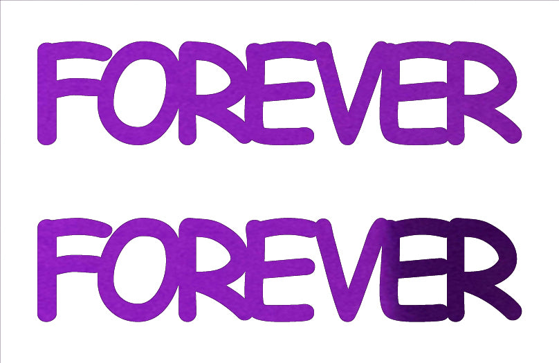 Custom-Buzz Word - FOREVER Purple