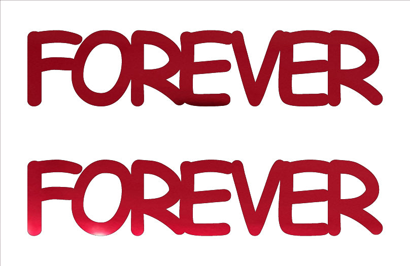 Custom-Buzz Word - FOREVER Red