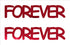 Custom-Buzz Word - FOREVER Red