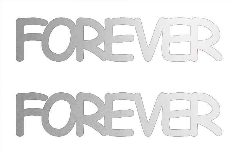 Custom-Buzz Word - FOREVER Silver